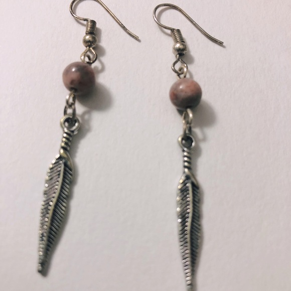 💕2 Pair💕 Sterling Silver Feather Dangle Earrings - Picture 4 of 7